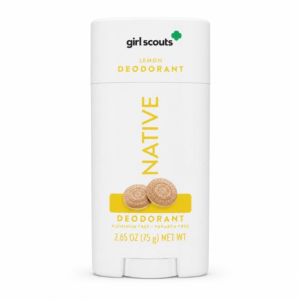 Native GIRL SCOUTS Deodorant without Aluminum and Parabens - Lemon New!